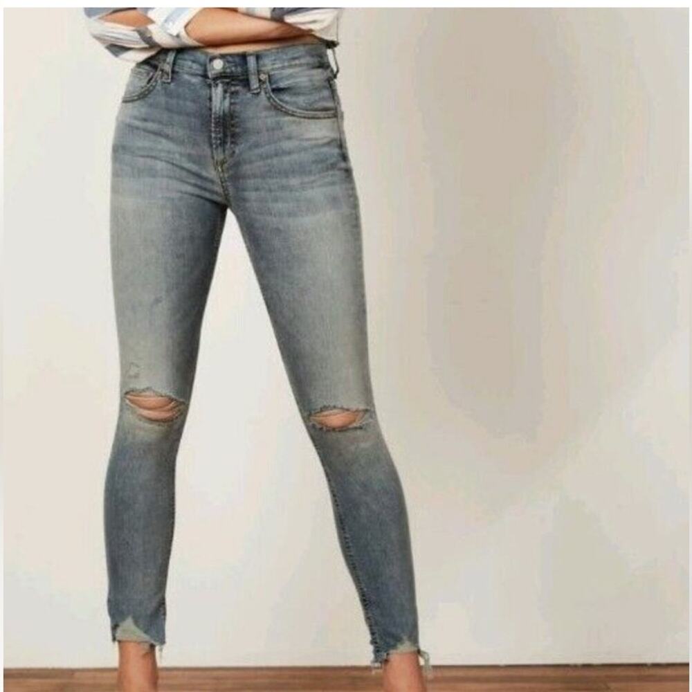 Boyish High-Rise Donny Skinny Jeans in A Fist Full of Dollars Women’s Sz 30